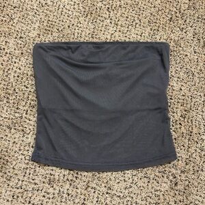 SHEIN Dark Gray Tube Crop Top